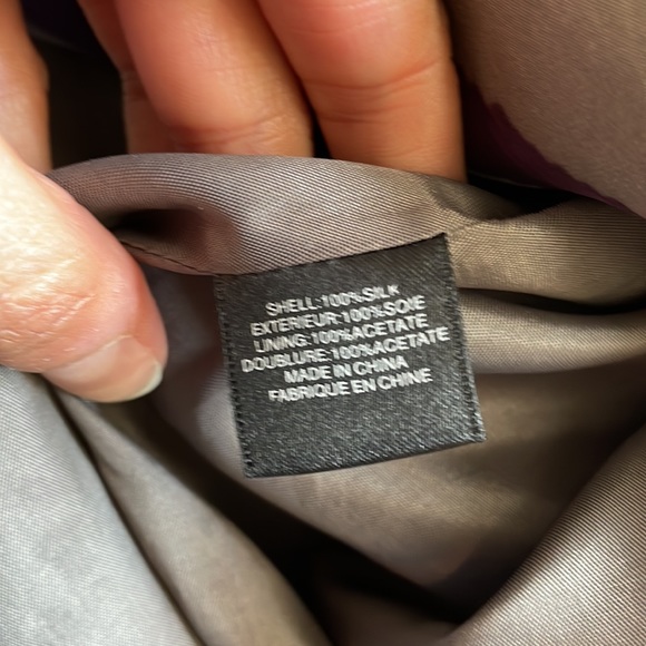 100% Silk Abstract Mini Skirt - Picture 4 of 6